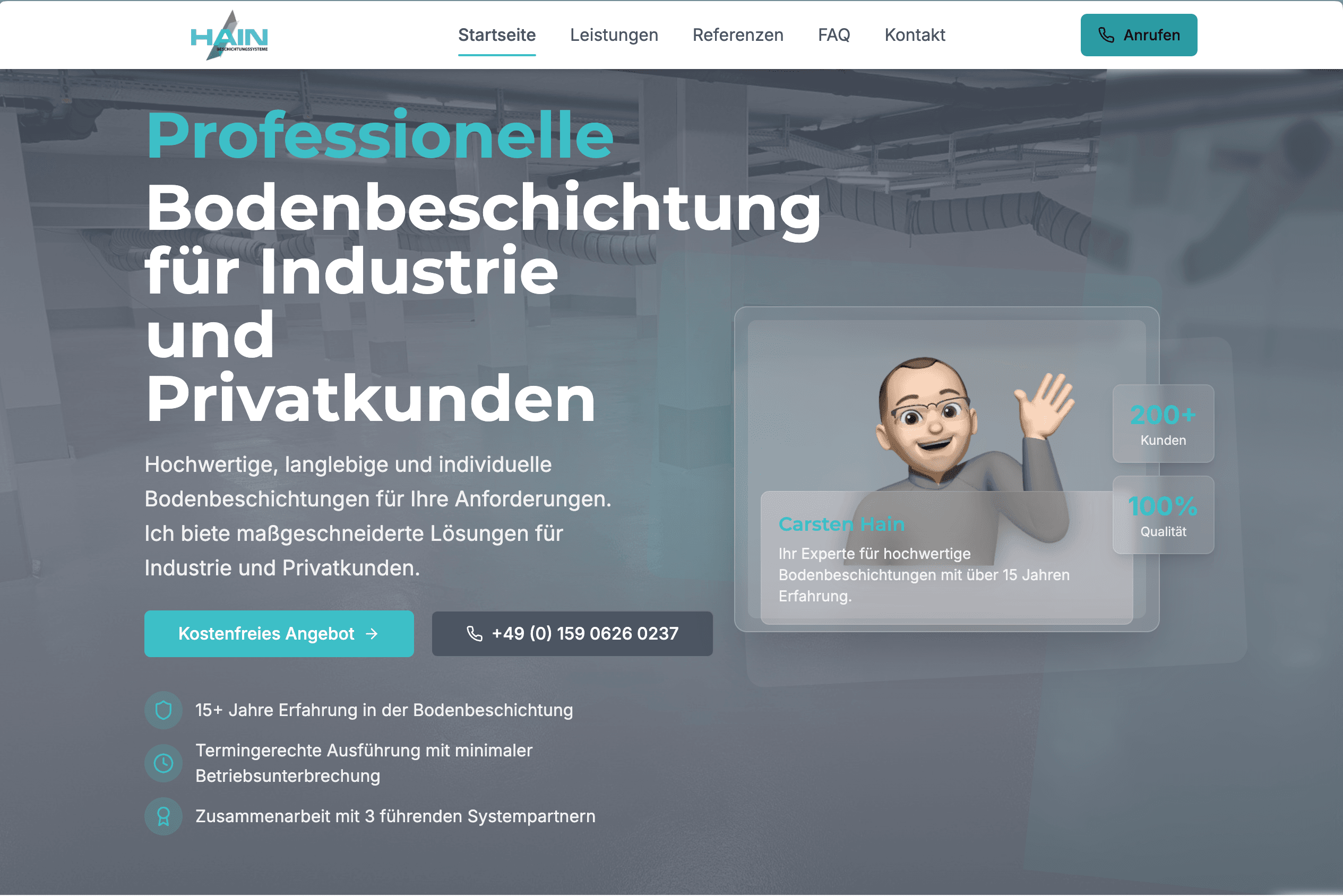 Hain Bodenbeschichtung